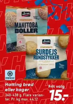 Bilka Hatting / Manitoba boller / Surdejs rundstykker tilbud