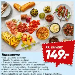 Bilka Tapasmenu tilbud