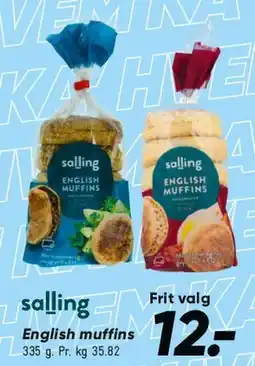 Bilka English muffins / bagevarer tilbud