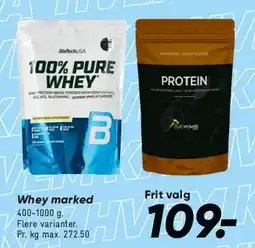 Bilka Whey / Proteinpulver tilbud