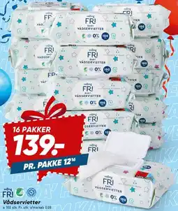 Bilka Vådservietter - 16 pakker tilbud