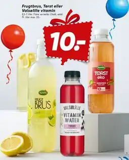 Bilka Frugtbrus, Tørst eller Valsøll(e) Vitamin Water tilbud