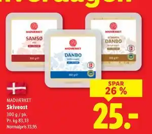 Lidl Skiveost tilbud