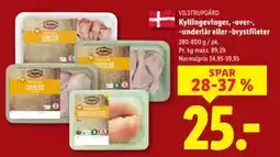 Lidl Kyllingevinger, -over-, -underlår eller -brystfileter tilbud