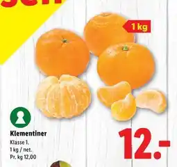 Lidl Klementiner tilbud