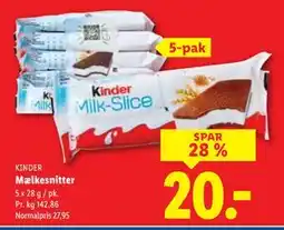 Lidl Mælkesnitter tilbud