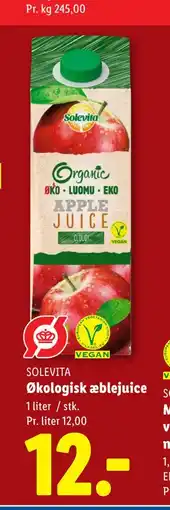 Lidl Økologisk æblejuice tilbud