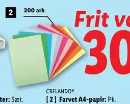 Lidl Farvet A4-papir tilbud