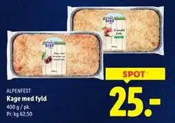 Lidl Kage med fyld tilbud