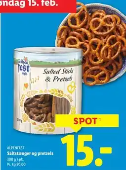Lidl Saltstænger og pretzels tilbud