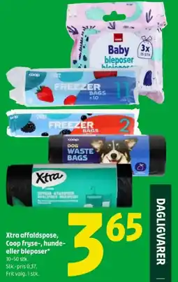 Coop 365 Xtra affaldspose, Coop fryse-, hunde- eller bleposer tilbud