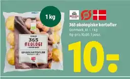 Coop 365 365 økologiske kartofler tilbud