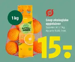 Coop 365 Coop økologiske appelsiner tilbud