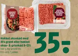 Coop 365 Hakket oksekød med 35% grønt eller hakket okse- & grisekød 8-12% tilbud