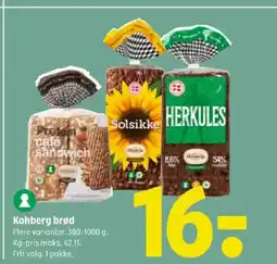 Coop 365 Kohberg brød tilbud
