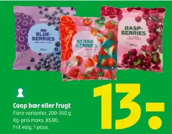 Coop 365 Coop bær eller frugt tilbud