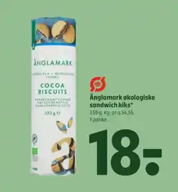 Coop 365 Änglamark økologiske sandwich kiks tilbud