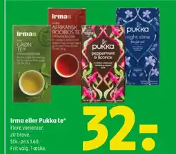 Coop 365 Irma eller Pukka te tilbud
