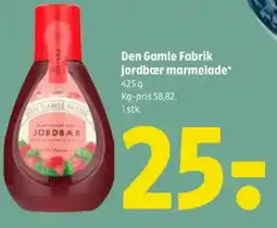 Coop 365 Den Gamle Fabrik jordbær marmelade tilbud