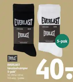 Coop 365 Everlast tennisstrømper 5-pak tilbud