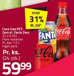 Fleggaard Coca‑Cola, Fanta, Sprite, Fuze Tea (24 stk.) tilbud