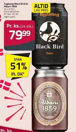 Fleggaard Fuglsang Black Bird / Albani 1859 tilbud