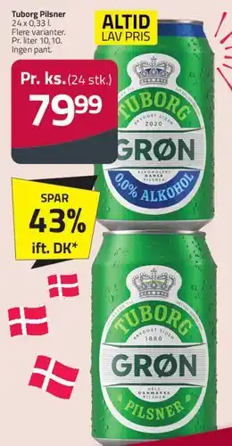 Fleggaard Tuborg (Grøn / Pilsner) tilbud
