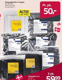 Fleggaard Flergangsbestik / sugerør tilbud
