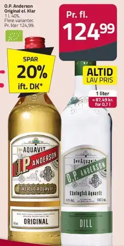 Fleggaard O.P. Anderson (Original / Klar / Dill) tilbud