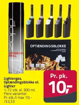 Fleggaard Lightergas / Optændingsblokke / Lighter tilbud