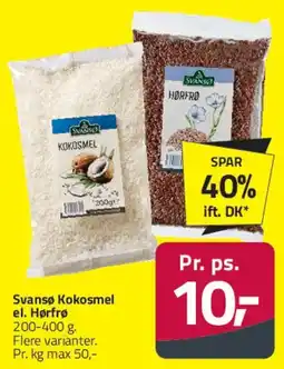 Fleggaard Svansø Kokosmel el. Hirse tilbud