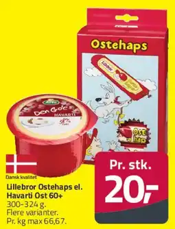 Fleggaard Lillebror Ostehaps / Havarti Ost 60+ tilbud