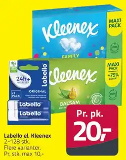 Fleggaard Labello / Kleenex tilbud