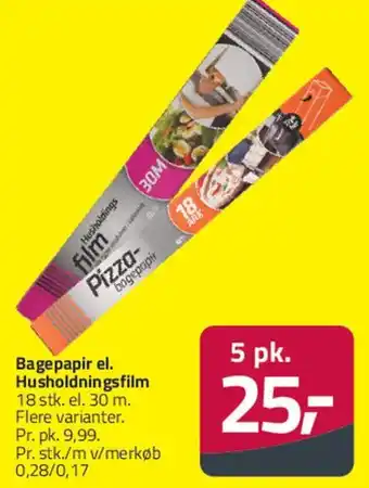 Fleggaard Bagepapir / Husholdningsfilm tilbud