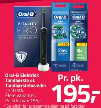 Fleggaard Oral‑B Elektrisk tandbørste / tandbørstehoveder tilbud