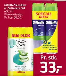Fleggaard Gillette Sensitive / SatinCare (duo) tilbud