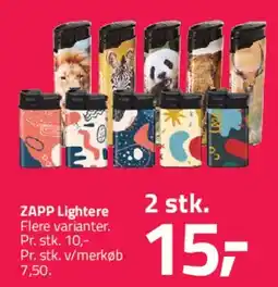 Fleggaard ZAPP lightere (2 stk.) tilbud