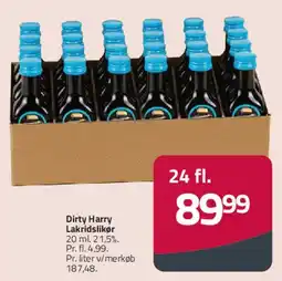 Fleggaard Dirty Harry lakridslikør (kasse) tilbud
