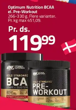 Fleggaard Optimum Nutrition BCAA / Pre-Workout tilbud