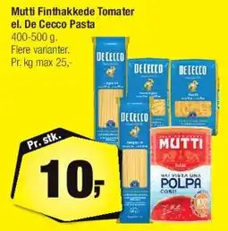 Calle Mutti Finthakkede Tomater / De Cecco Pasta tilbud