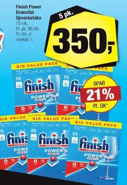 Calle Finish Power opvasketabs (Big Value Pack) tilbud