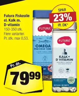 Calle Futura fiskeolie / kalk m. D-vitamin tilbud