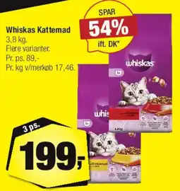 Calle Whiskas kattemad (3,8 kg) tilbud