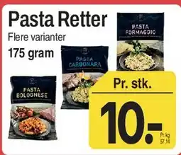 ABC Lavpris Pasta Retter tilbud