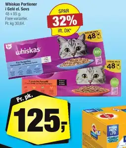 Calle Whiskas Portioner i gele / sovs tilbud