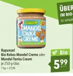 Citti Rapunzel Bio Kokos-Mandel Creme oder Mandel-Tonka Cream tilbud