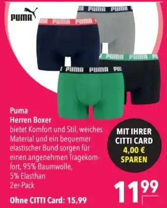 Citti PUMA Herren boxer tilbud