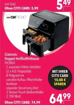 Citti CLATRONIC Doppel-heißluftfritteuse tilbud