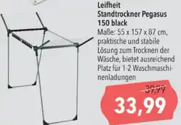 Citti Leifheit standtrockner pegasus 150 black tilbud