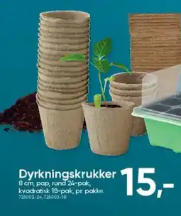 BigDollar Dyrkningskrukker tilbud